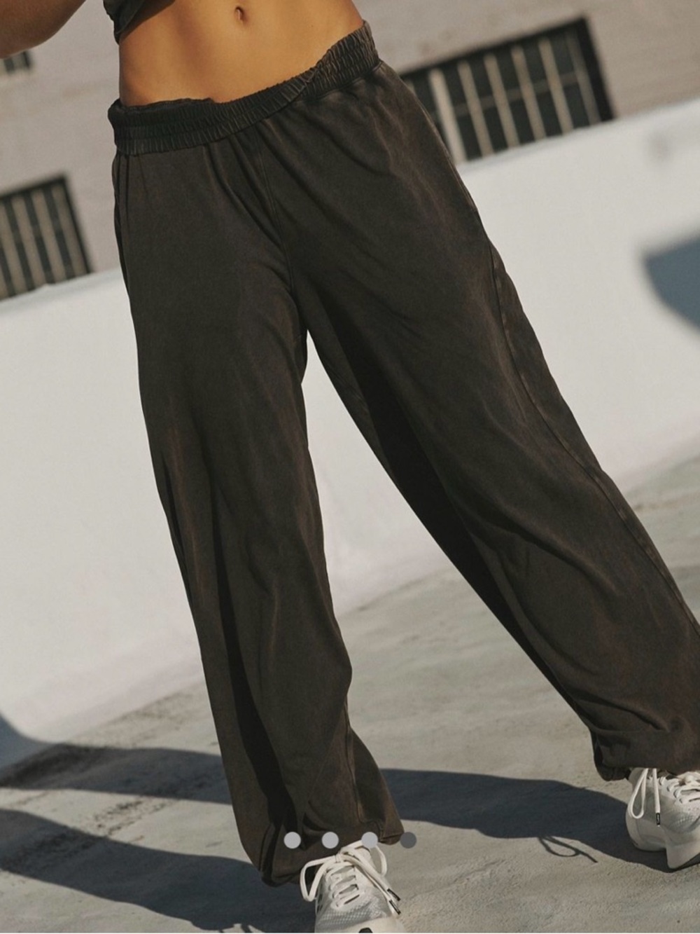 Free People Movement Hot Shot Crossover Set Pants Only Black Size Large